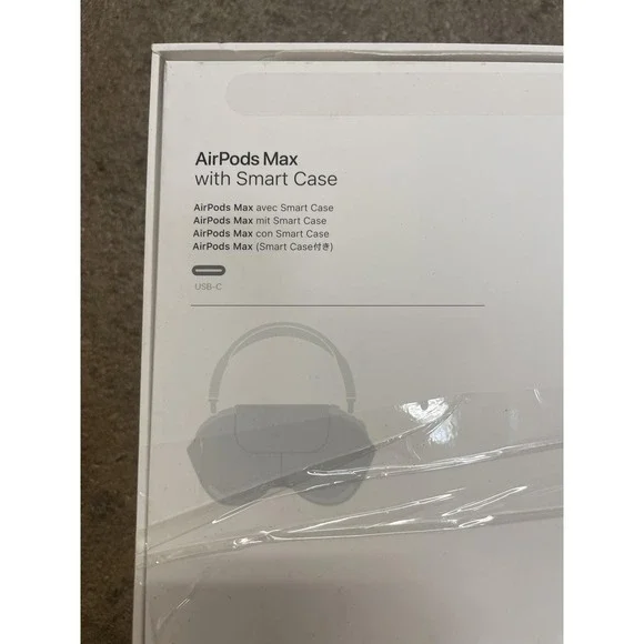 Apple AirPods Max Midnight Black Bluetooth USB-C Headphones Smart Case Open Box
